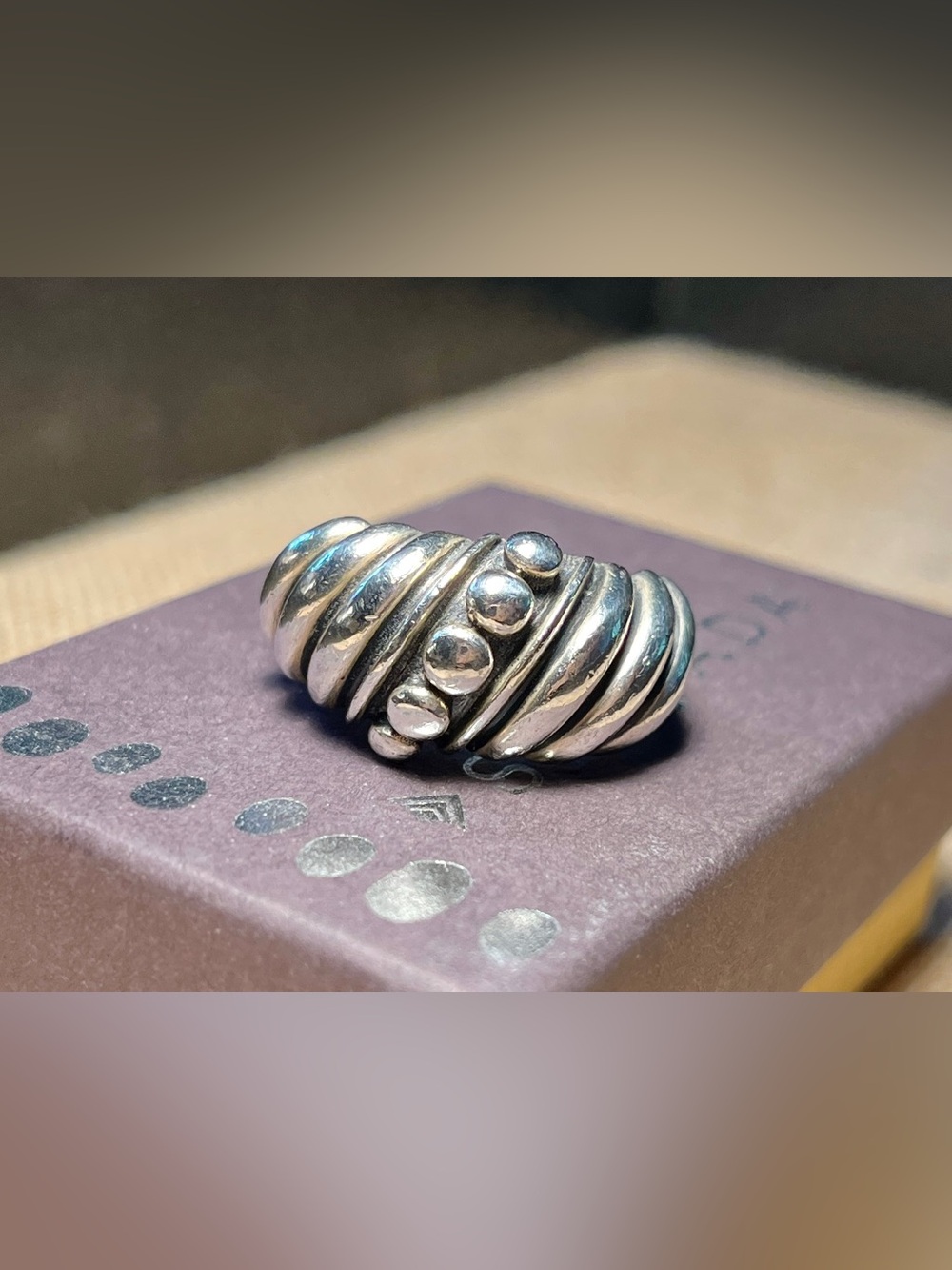Silpada Beaded Dome Ring
